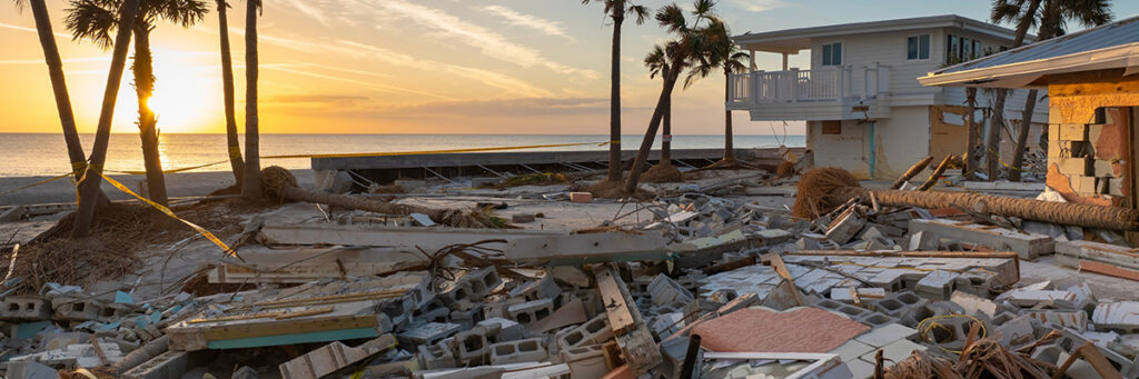Hurricane damage
